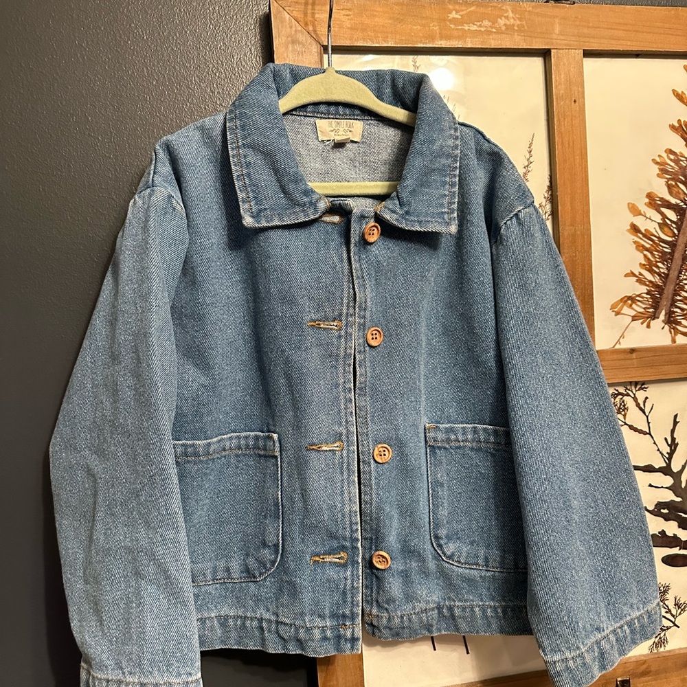 The Simple Folk Denim Jacket with Wooden buttons